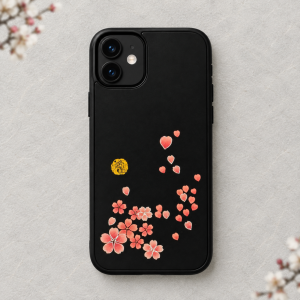漆職人手仕上げ　存清スマホケース　八島扇堂　桜