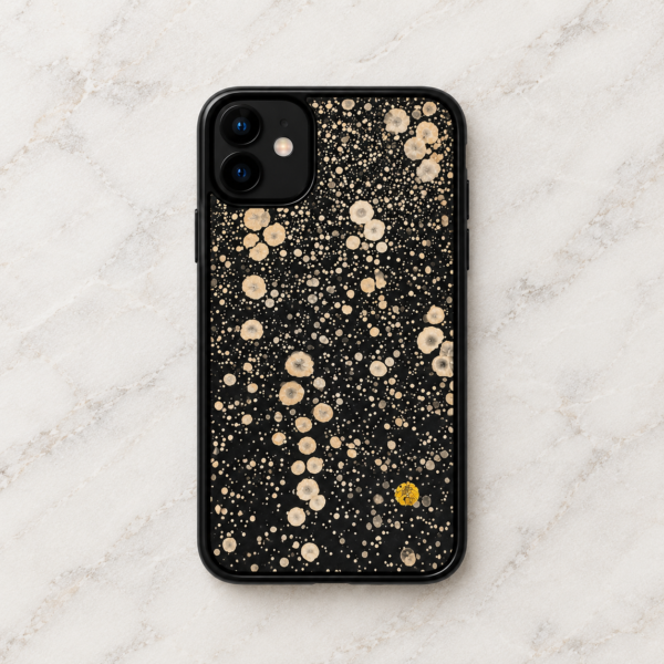 漆職人手仕上げ 蒟醤スマホケース 　八島扇堂　大理石（AD－001）