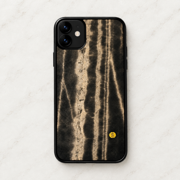 漆職人手仕上げ 蒟醤スマホケース 　八島扇堂　大理石（AD－016）