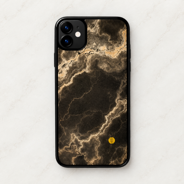漆職人手仕上げ 蒟醤スマホケース 　八島扇堂　大理石（AD－029）